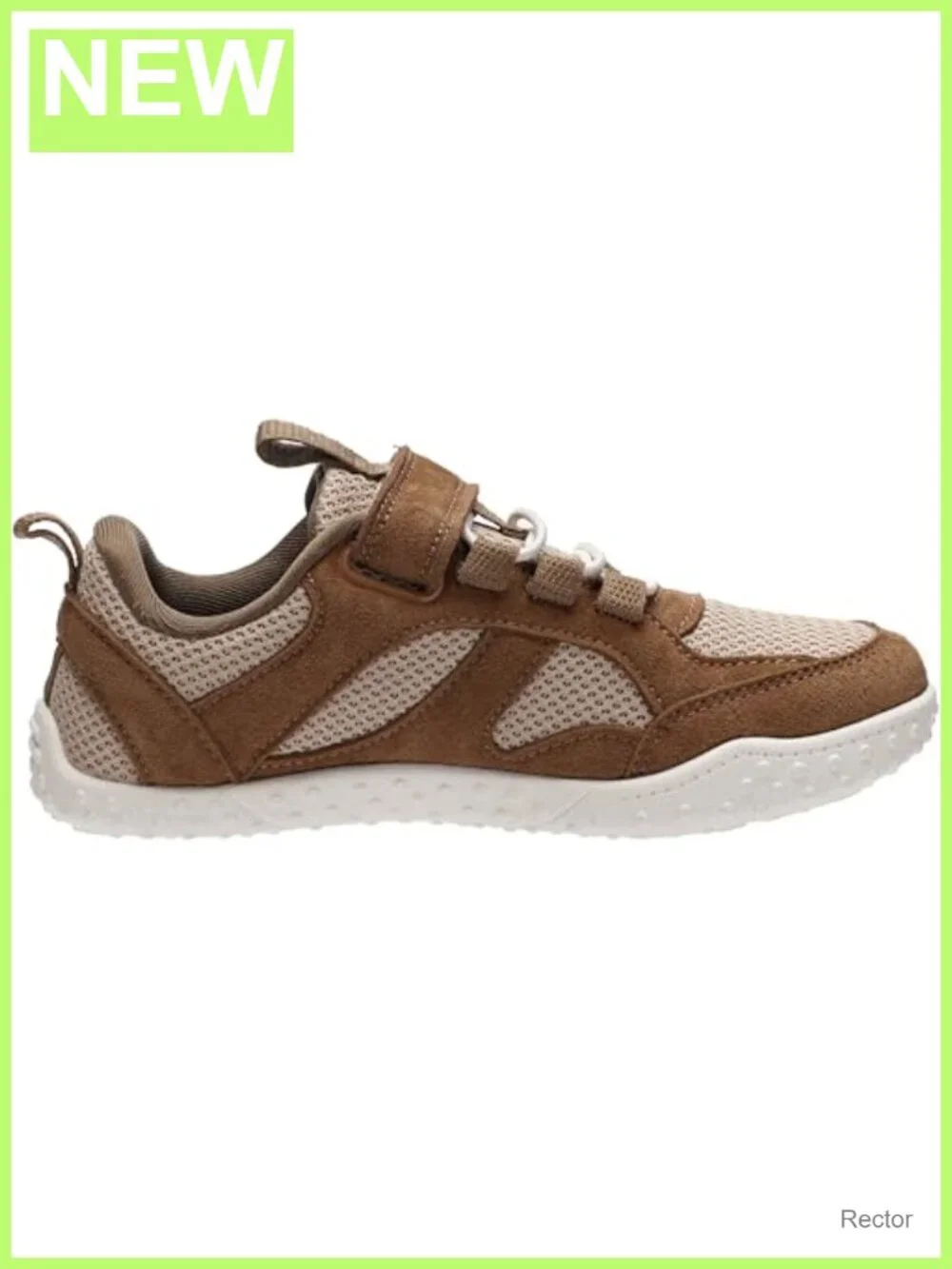 Kids Wide Barefoot Sneakers Mesh Suede Hook and Loop Athletic Shoes